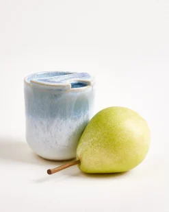 To-Go Becher klein hellblau weiß 2er-Set