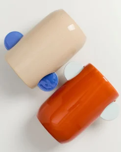 Tomar Vase M sand blau