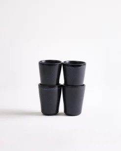 Turmalina Espressobecher schwarz 4er-Set
