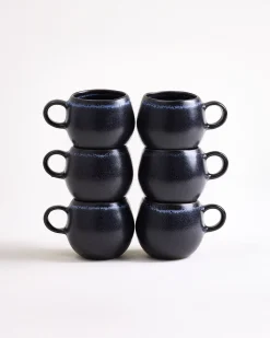 Turmalina Espressotasse schwarz 6er-Set