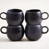 Turmalina Tasse groß schwarz 4er-Set