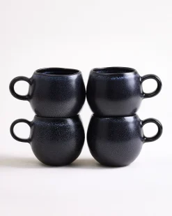 Turmalina Tasse klein schwarz 4er-Set