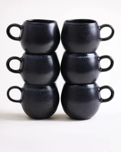 Turmalina Tasse klein schwarz 6er-Set